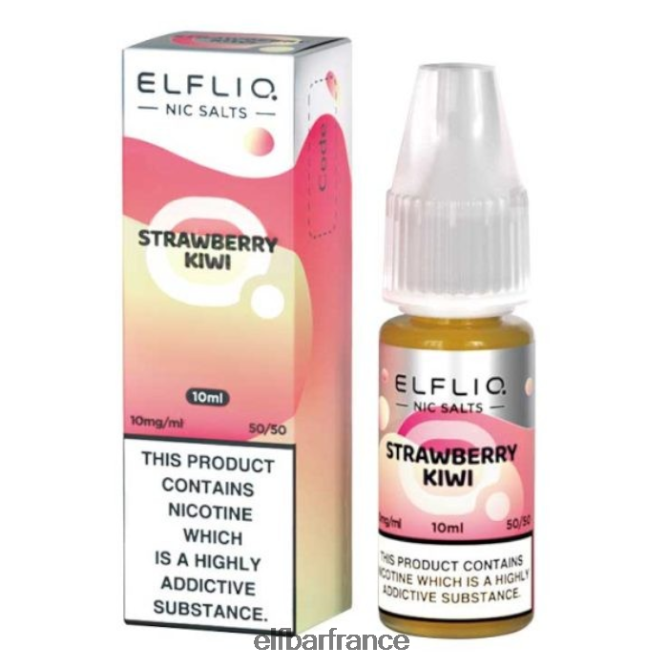 046VN4179 sels de nic elfbar elfliq - fraise kiwi - 10ml-5mg classique