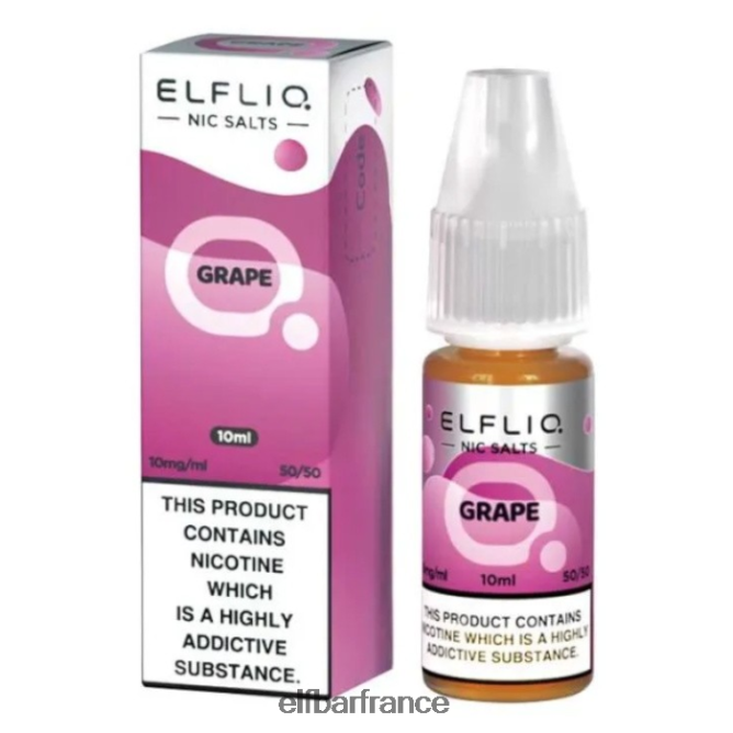 046VN4192 sels de nic elfbar elfliq - raisin - 10ml-20 mg/ml classique