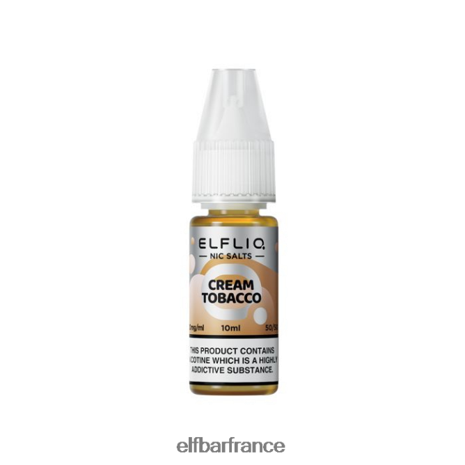 046VN4211 elfbar elfliq crème tabac sels de nic -10ml-10 mg/ml classique