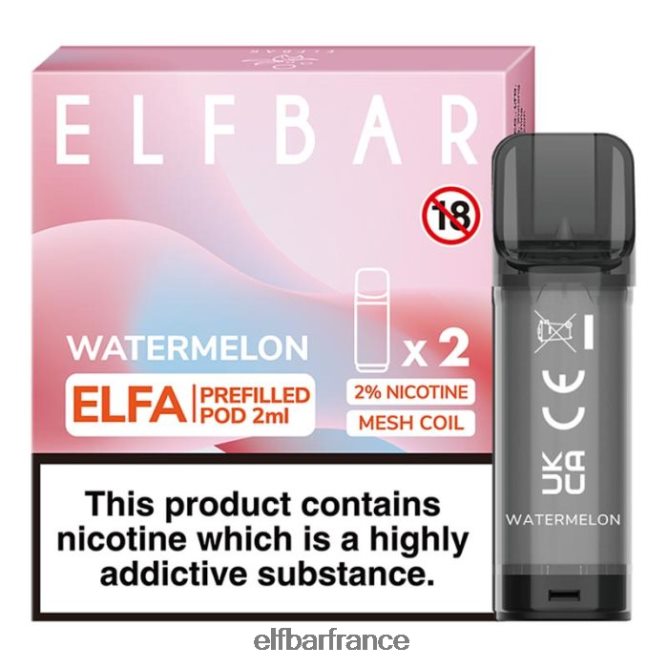 046VN4107 elfbar elfa dosette préremplie - 2 ml - 20 mg (paquet de 2) fraise-kiwi