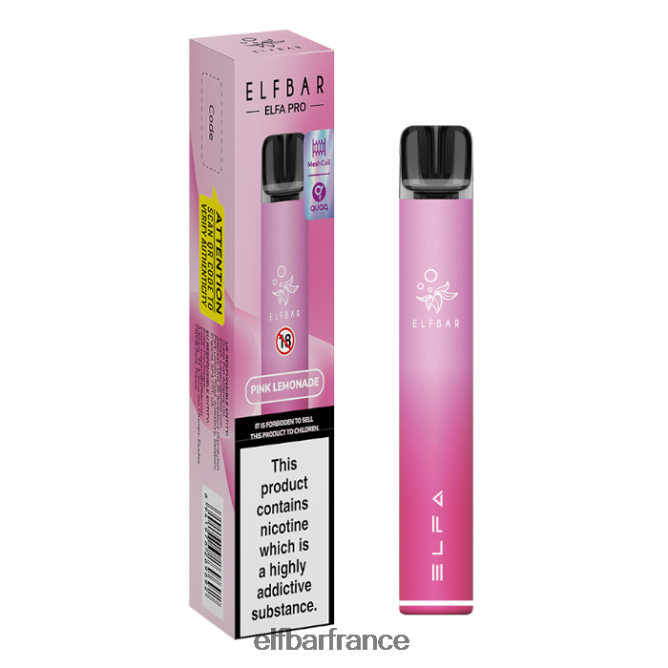 046VN472 kit pod elfbar elfa pro - rechargeable dosette préremplie rose + limonade rose