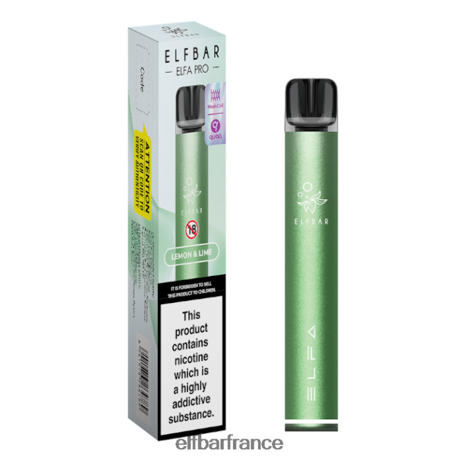 046VN476 kit pod elfbar elfa pro - rechargeable Gousse préremplie vert crépuscule + citron et citron vert