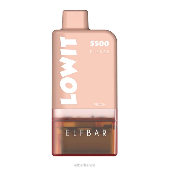 ELFBAR kit de dosettes préremplies lowit 5500 2%nic 2PRT130 pêche juteuse