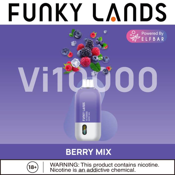 ELFBAR Funky Lands Vape jetable Vi10000 bouffées 2PRT159 mélange de baies