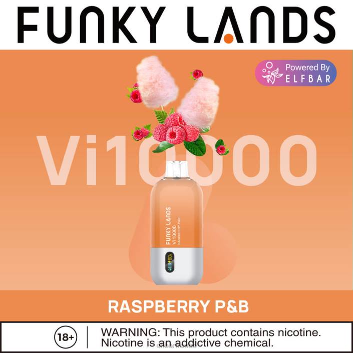 ELFBAR Funky Lands Vape jetable Vi10000 bouffées 2PRT162 pêche colada