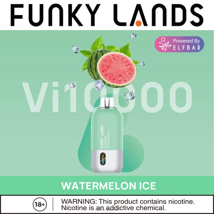 ELFBAR Funky Lands Vape jetable Vi10000 bouffées 2PRT168 glace à la pastèque