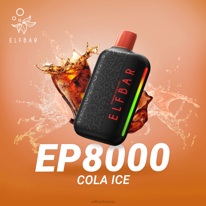 ELFBAR vape jetable nouvelles bouffées ep8000 2PRT62 glace à la pastèque